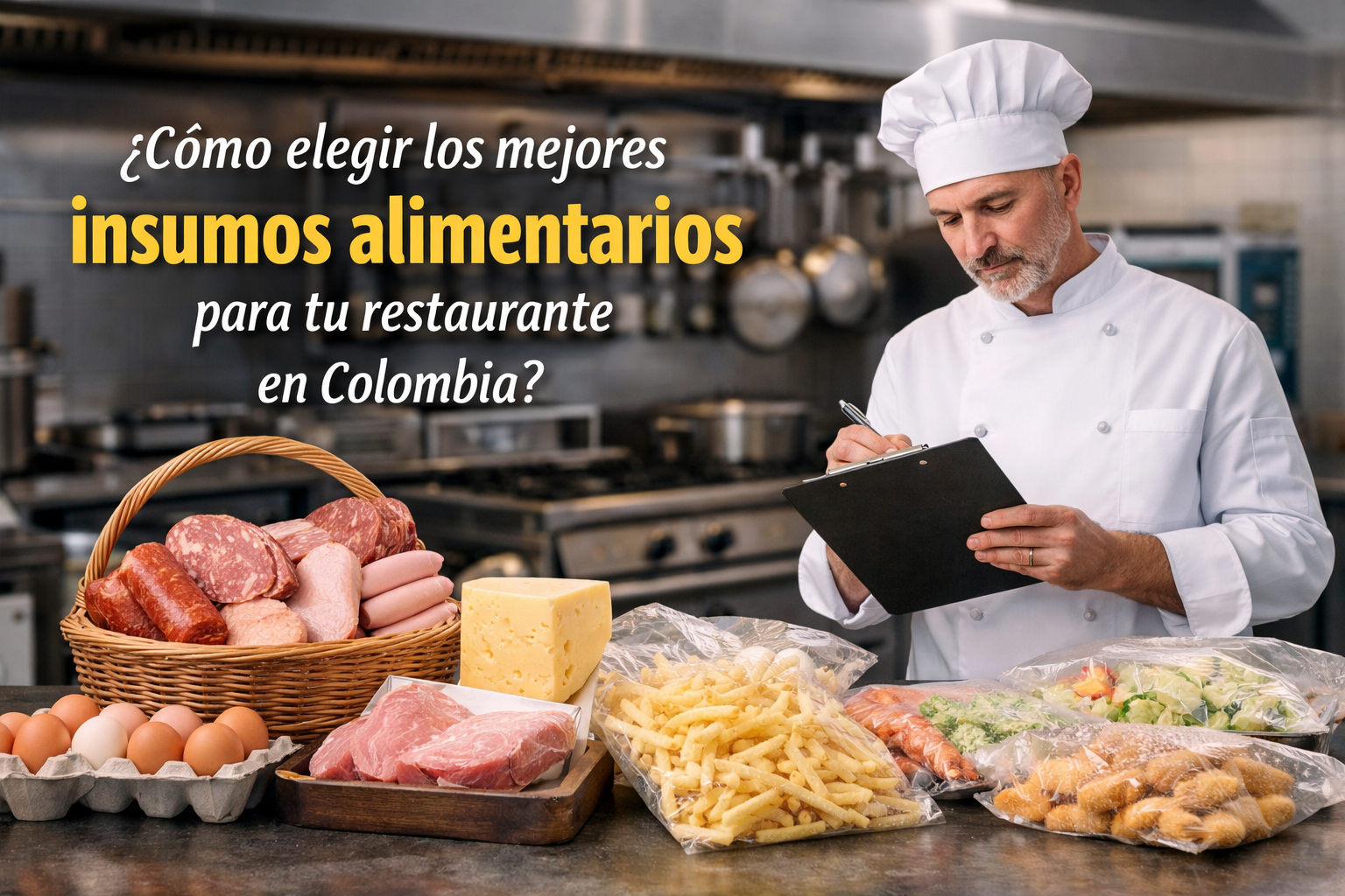 ¿Cómo elegir los MEJORES INSUMOS alimentarios para tu RESTAURANTE en COLOMBIA?
