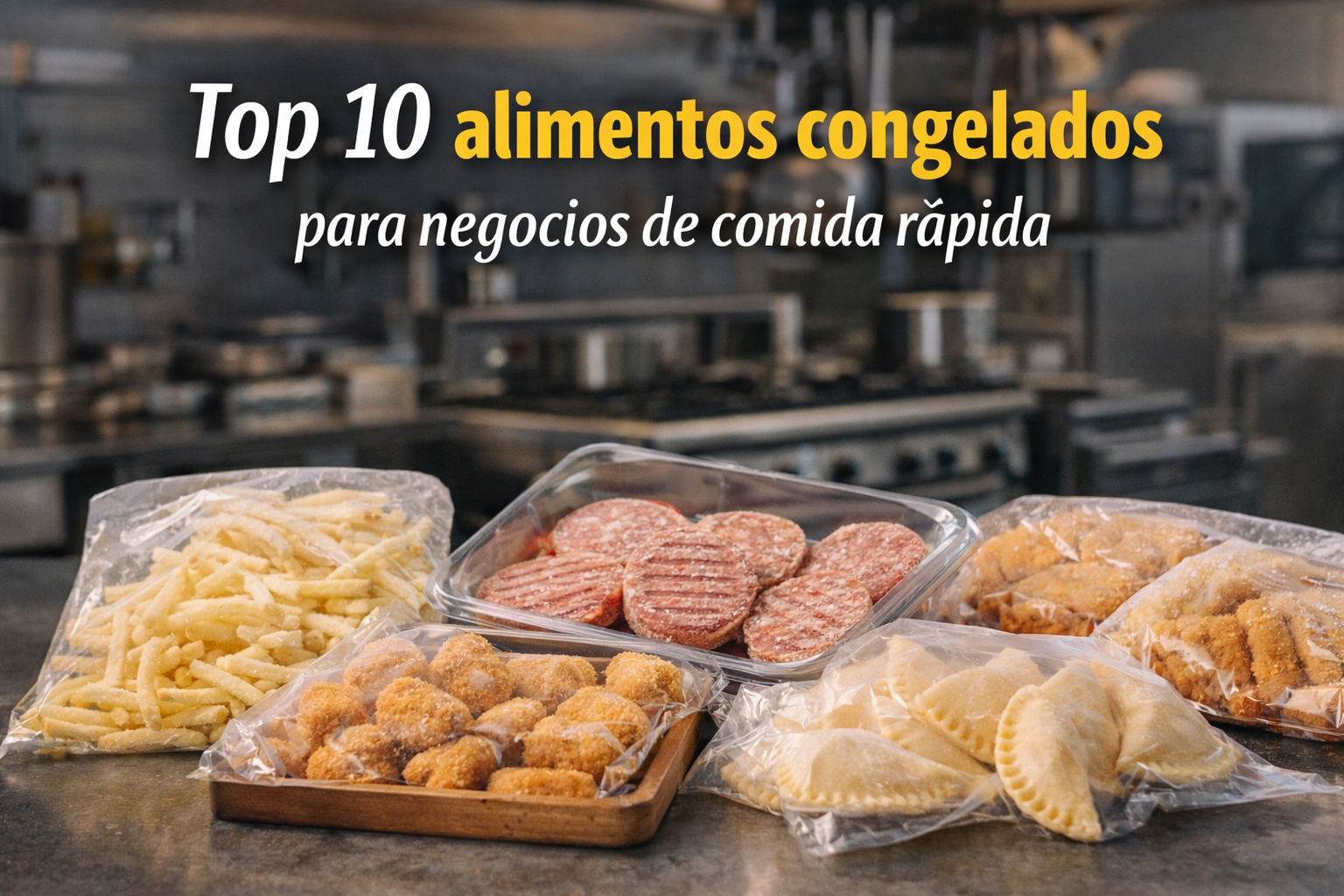 TOP 10 alimentos congelados para negocios de COMIDA RÁPIDA