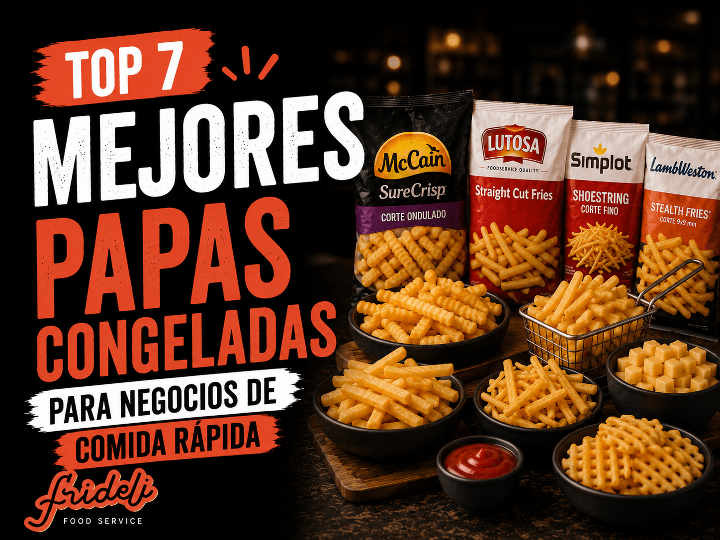 Top 7 MEJORES PAPAS CONGELADAS para negocios de comida rápida