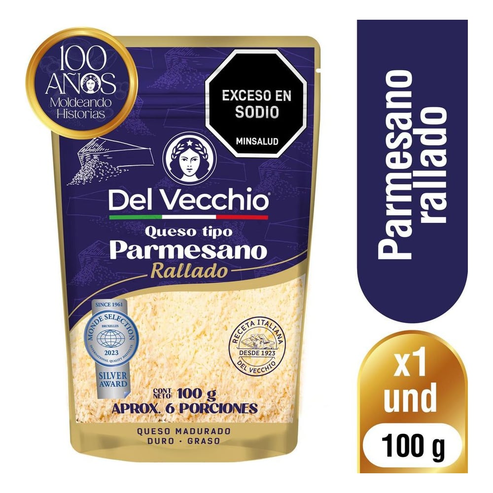 Alqueria Del Vecchio Queso Parmesano Rallado X 100g