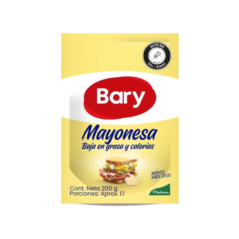Bary Mayonesa X200gr Doypack Valvula - Suave Sabor
