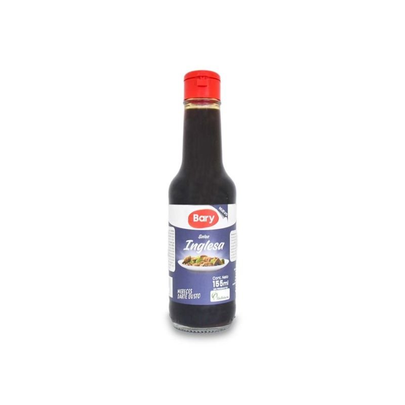 Bary Salsa Inglesa Frasco 155ml - Sabor Rico Y Salado