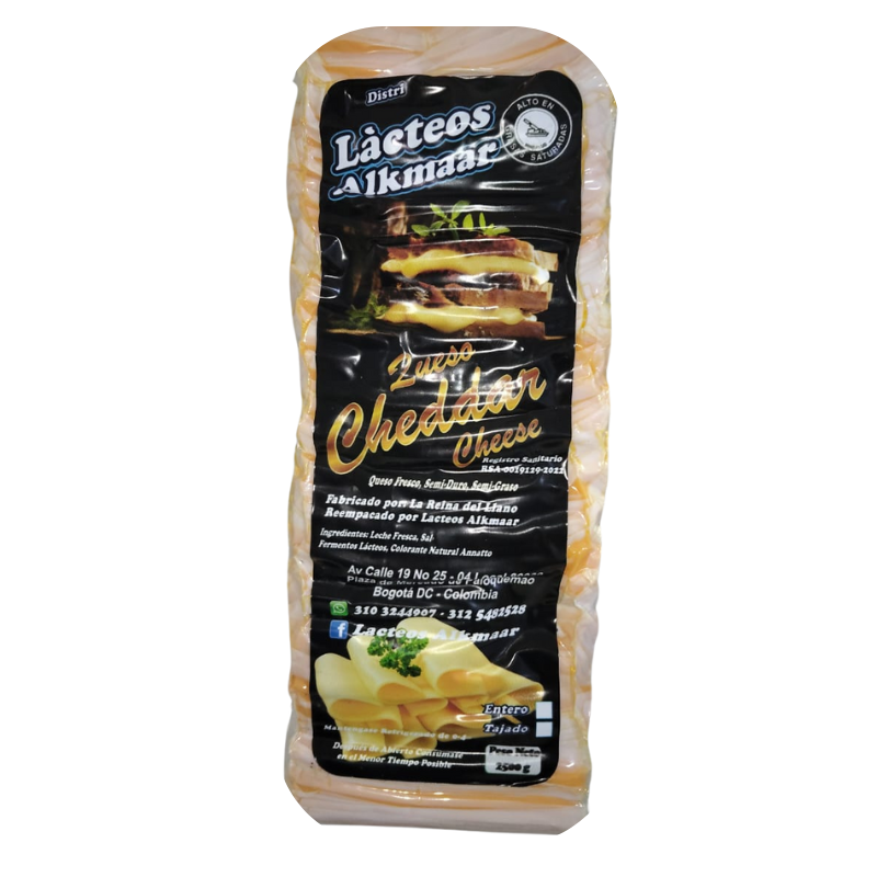 Bloque Queso Cheddar Entero x 5lbs
