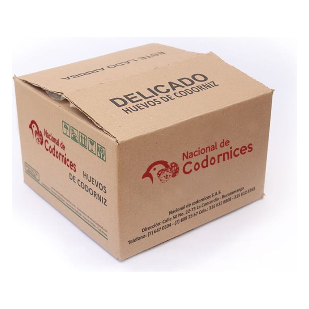 Caja De Huevos Codorniz X 540 Unid