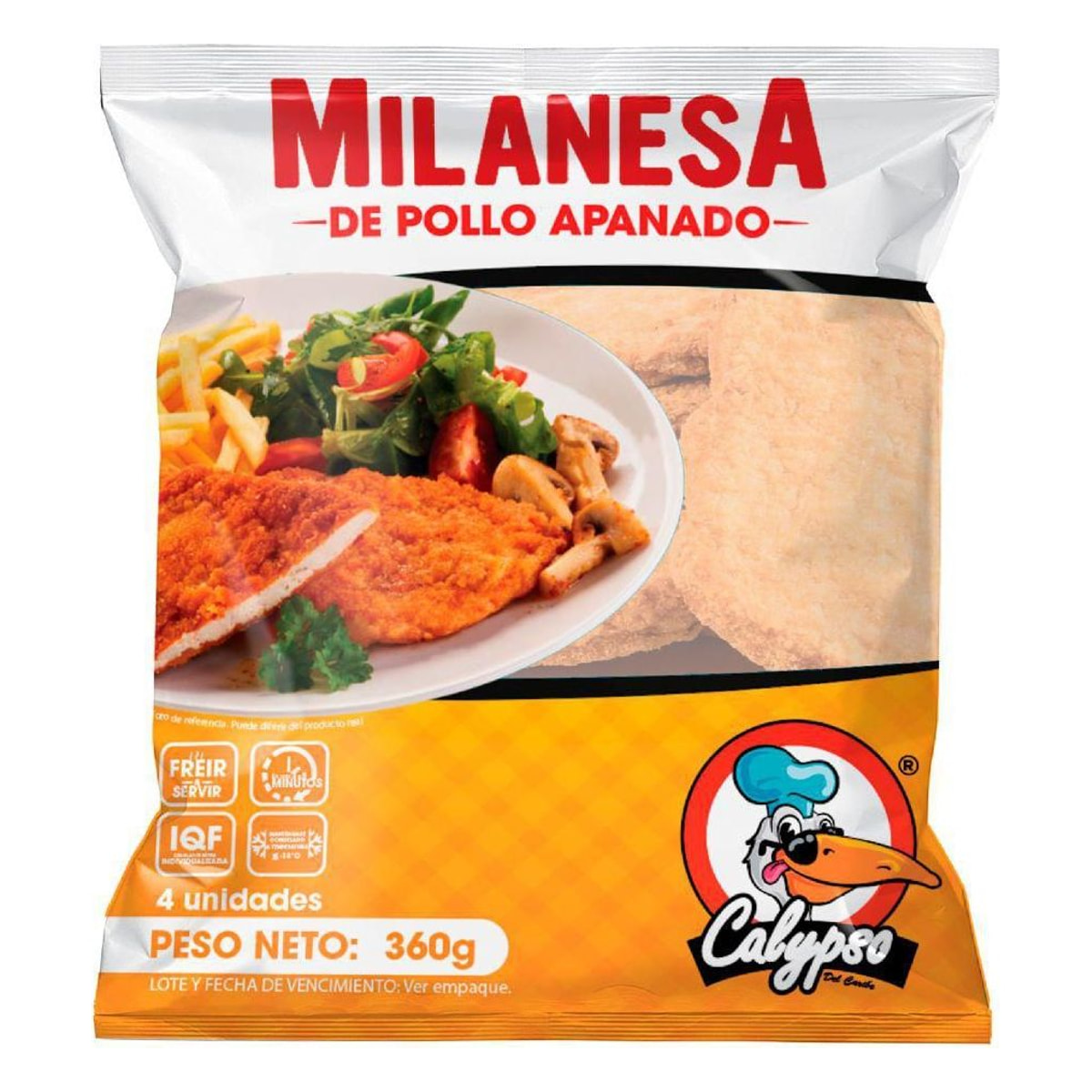 Calypso Milanesa de Pollo x 4 uds