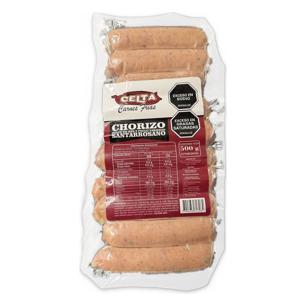 Celta Chorizo Santarrosano Mini x 10 uds