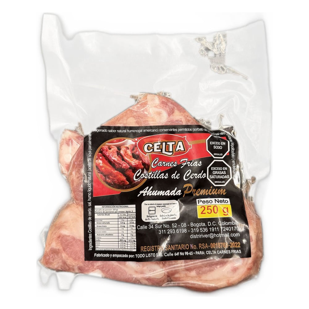 Celta Costilla De Cerdo 250 g