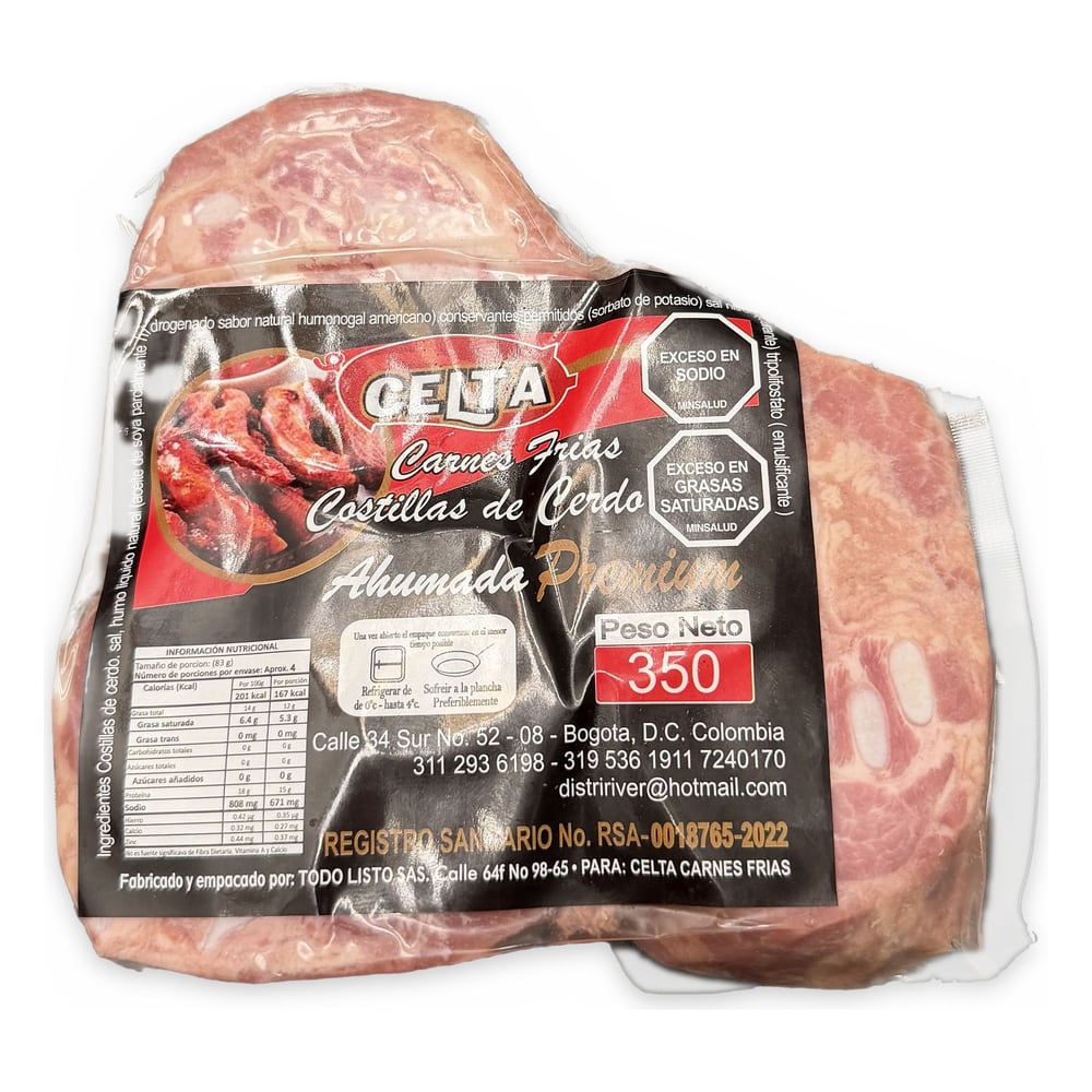 Celta Costilla De Cerdo 350 g