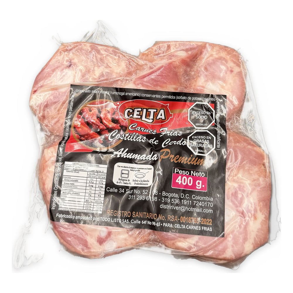 Celta Costilla De Cerdo 400 g