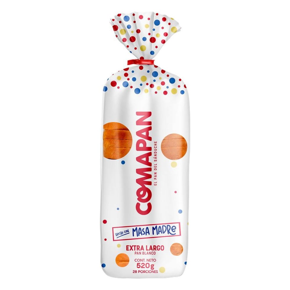 Comapan Extralargo Pan Tajado 520g