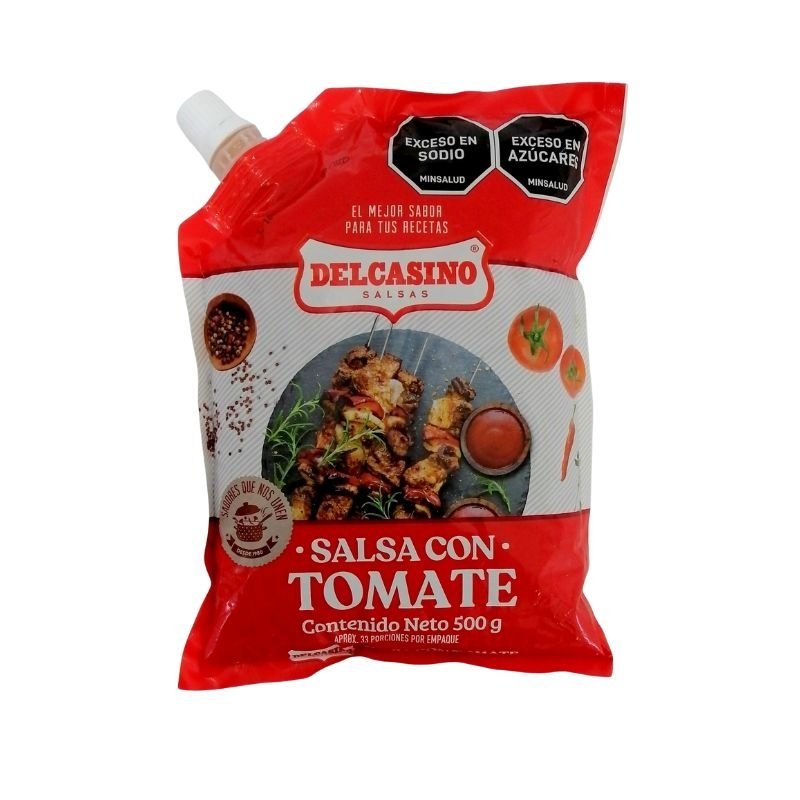 Delcasino Salsa con Tomate Bolsa 500 g