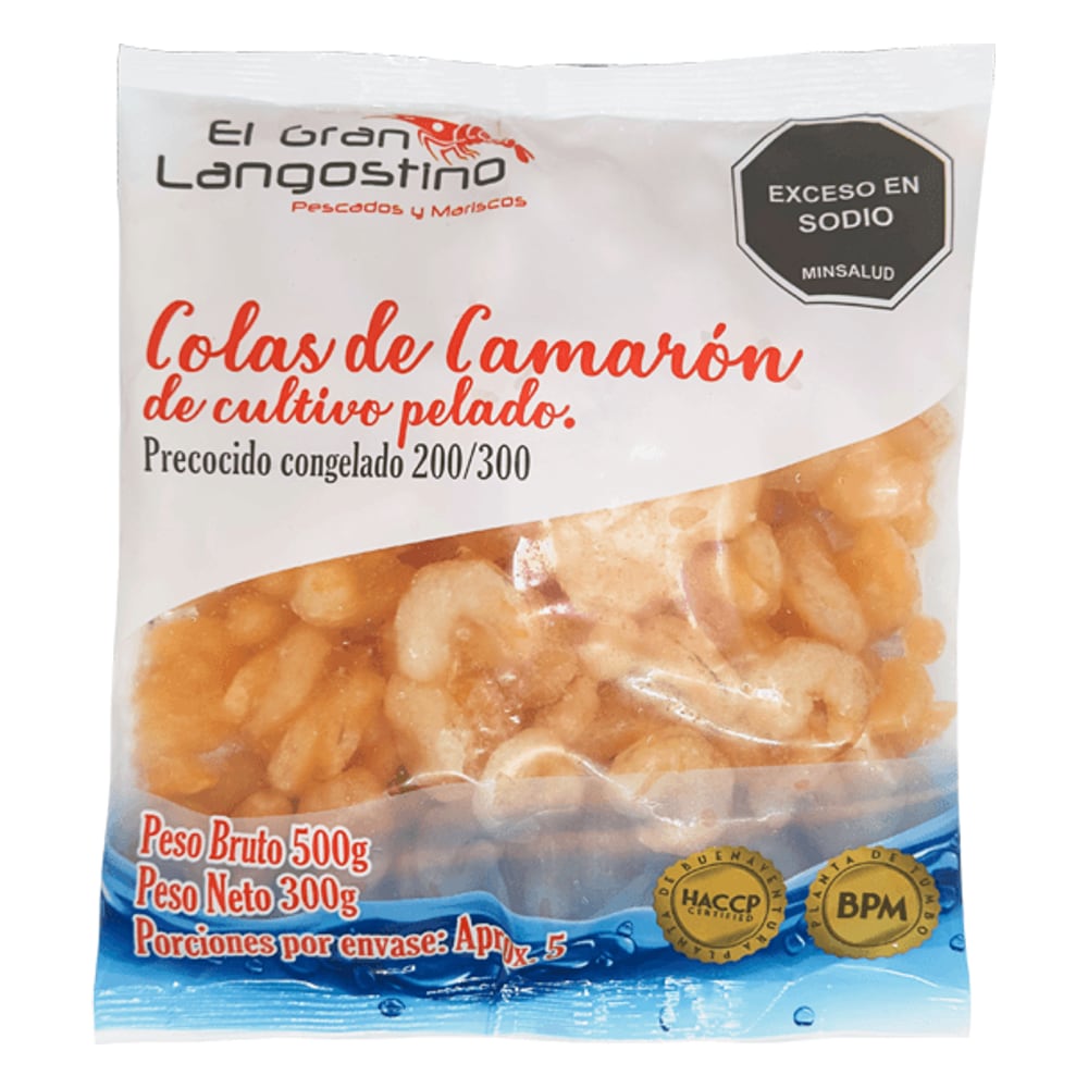 Gran Langostino Camaron Cultivo Precocido P/c Mediano Lb