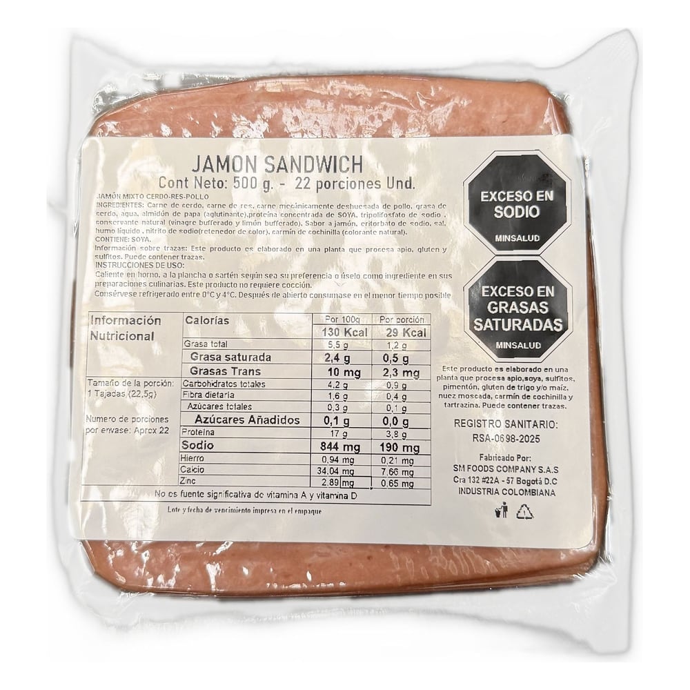 Jamón Ahumado Celta 500g - Sabor Tradicional Y Rico