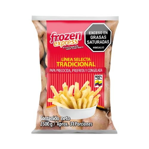 Papa A La Francesa Linea Tradicional Frozen Express 2500gr