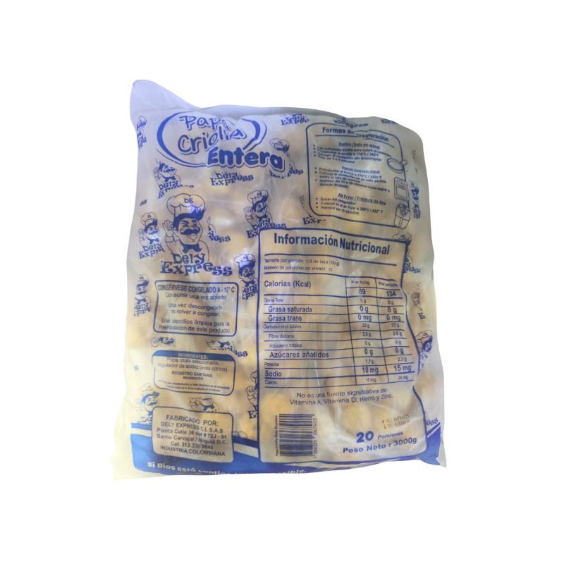 Papa Criolla dely express 3000gr