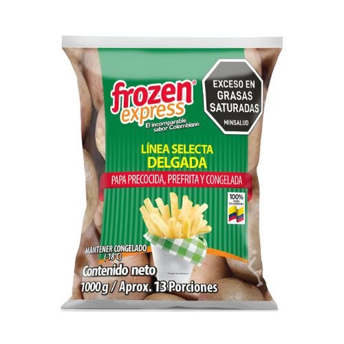 Papa Francesa Frozen Verde 9x9 1000g