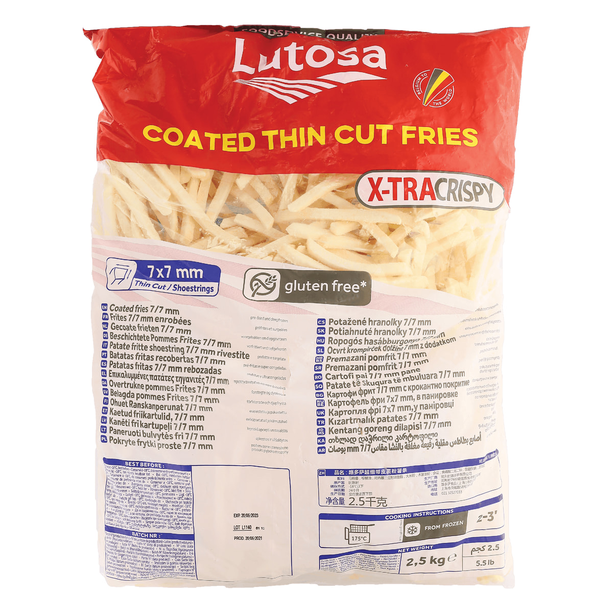 Papa Lutosa 7x7 2500g Extra Crujiente Y Deliciosa