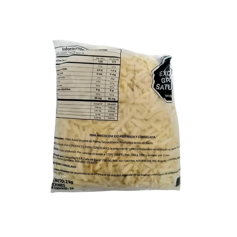 Papas A La Francesa Precocida X 2kl