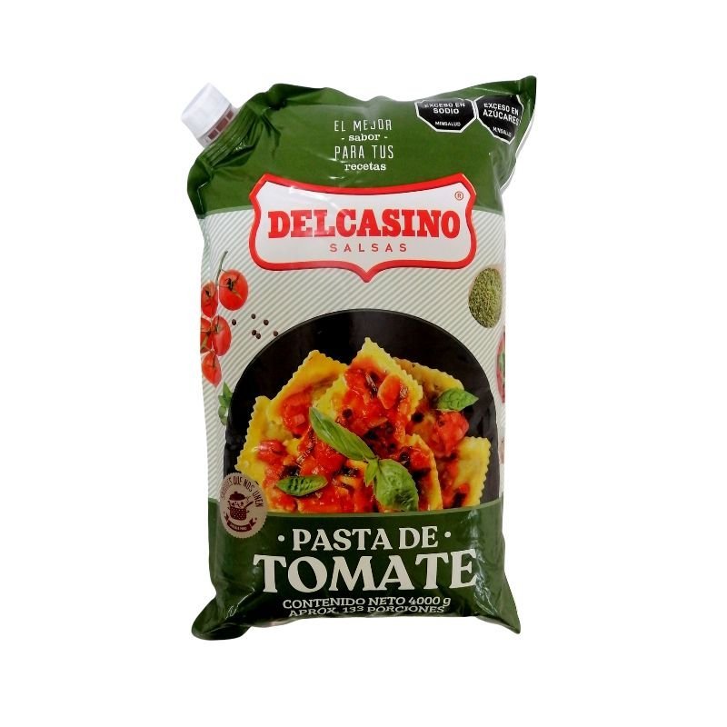 Pasta De Tomate Del Casino 4000g Bolsa Galón