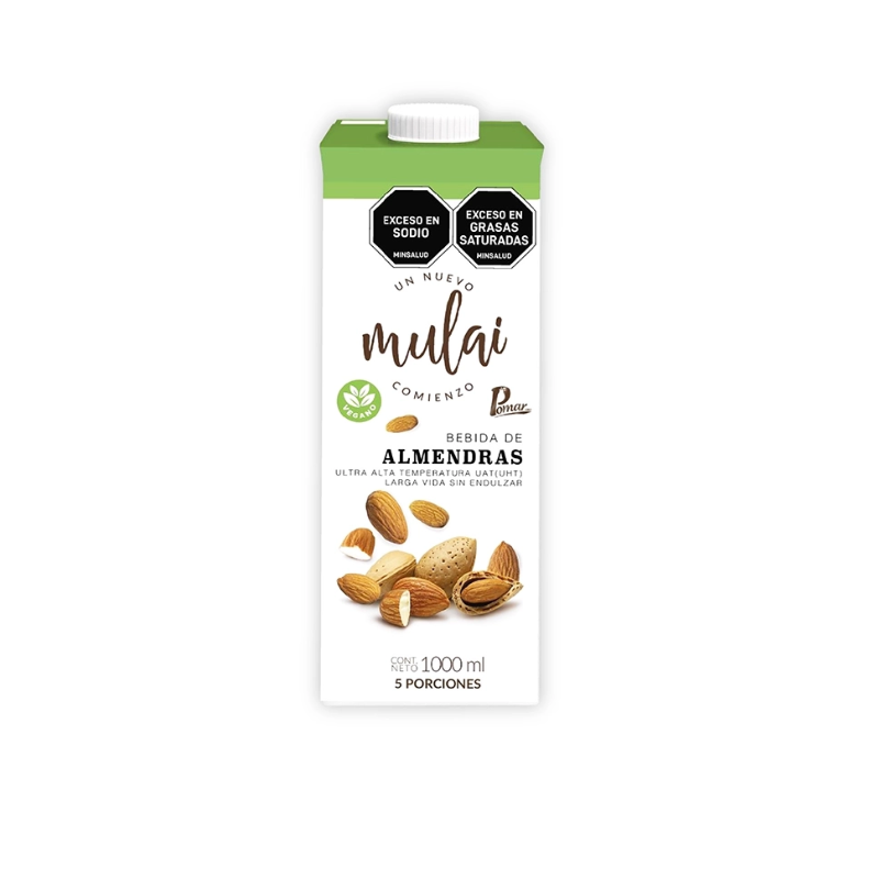 Pomar Bebida de Almendras Sin Azúcar x 1000ml