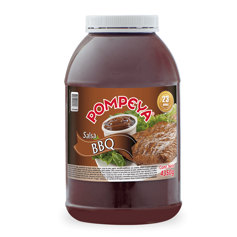 Pompeya Salsa BBQ Galón x 4350g