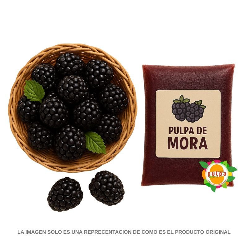 Pulpa de Mora Fresca 10 und x 100 g