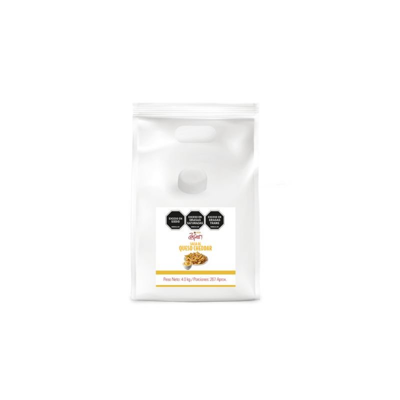Queso Cheddar Zafrán Bolsa Galón