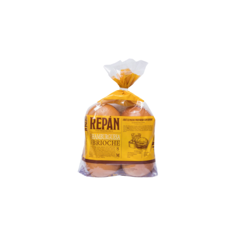 Repán Pan Hamburguesa Brioche 8 Unidades