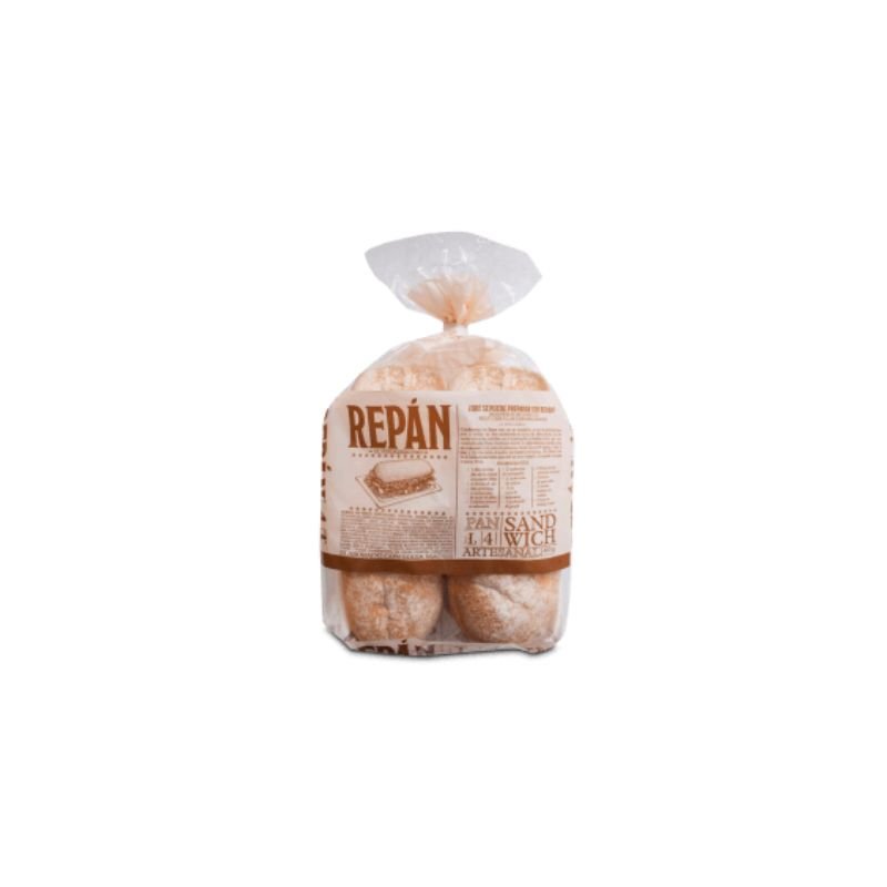 Repán Pan Sandwich Artesanal 4 Unidades