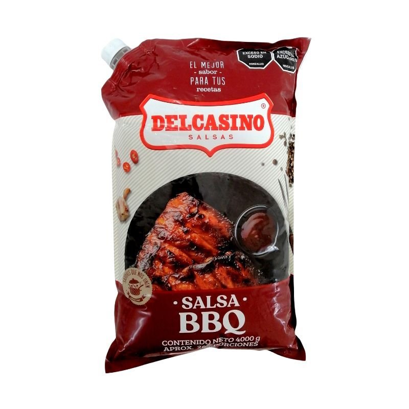 Salsa BBQ Del Casino 4000g Bolsa Galón