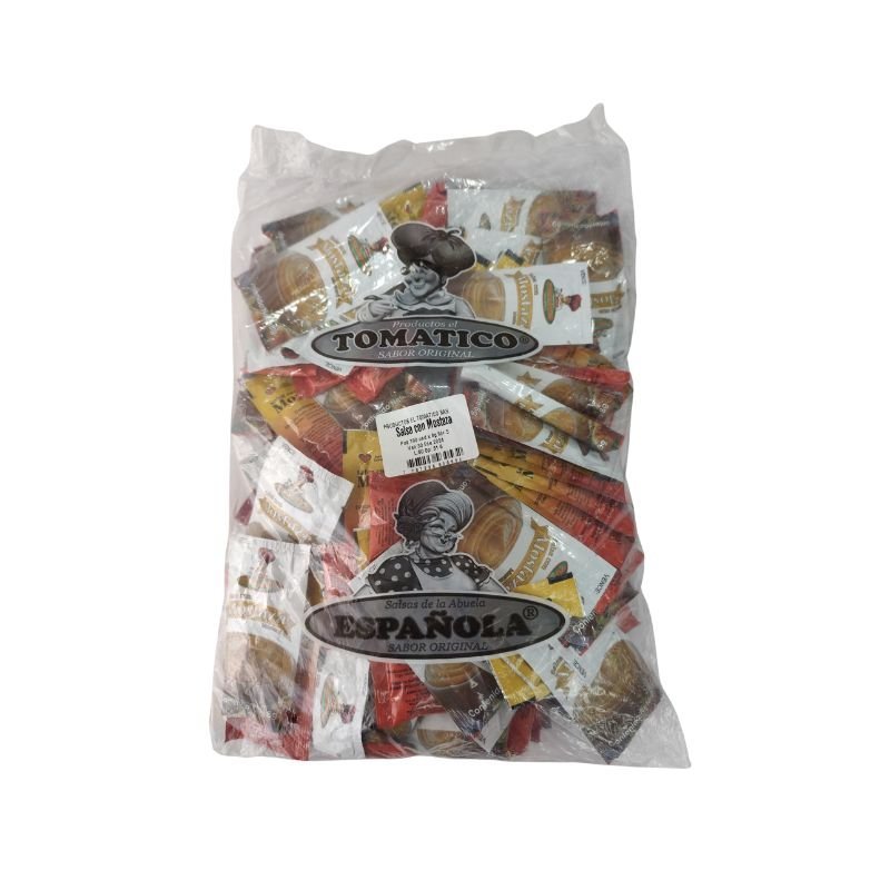 Salsa Con Mostaza Tomatico Paquete X 100und 8gr C/U