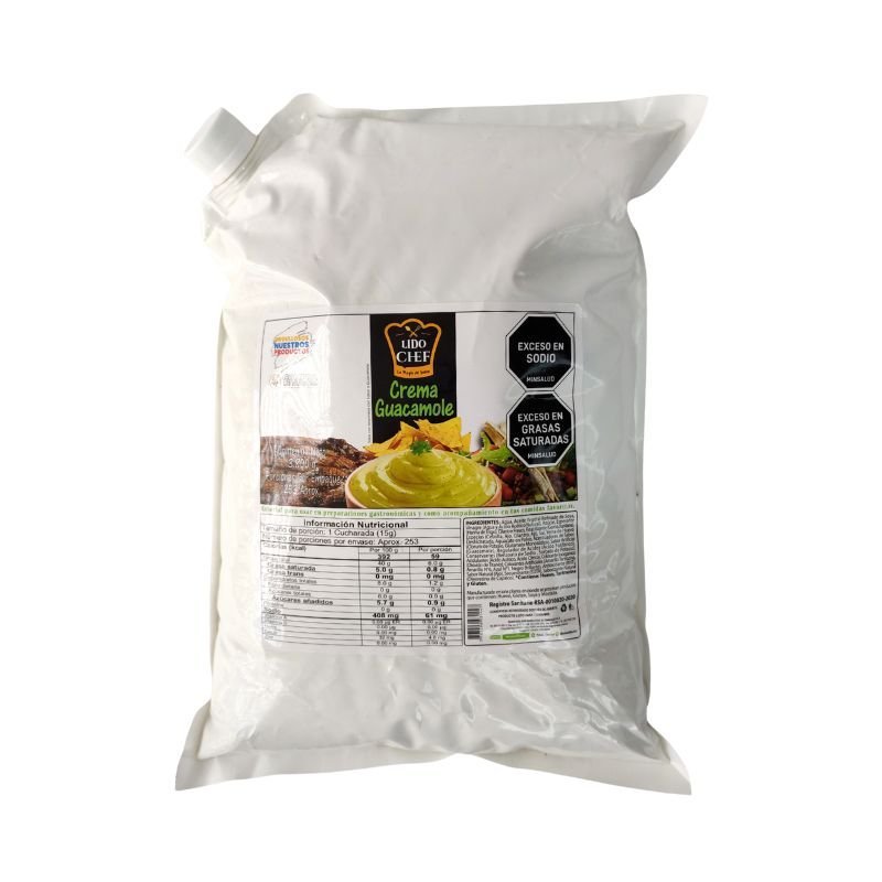 Salsa Crema Guacamole Lido Chef  3800gr