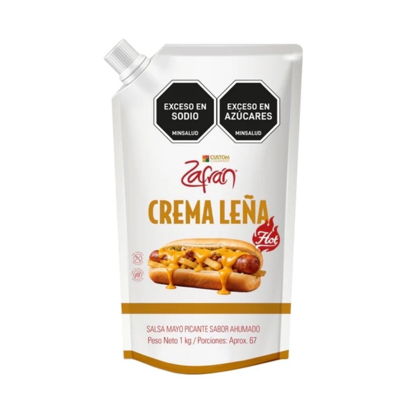 Salsa Crema Leña Hot Zafrán 1kg