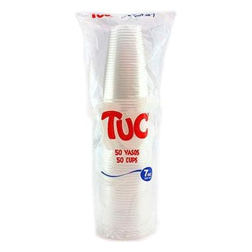 Tuc Vaso Blanco 7oz X50und