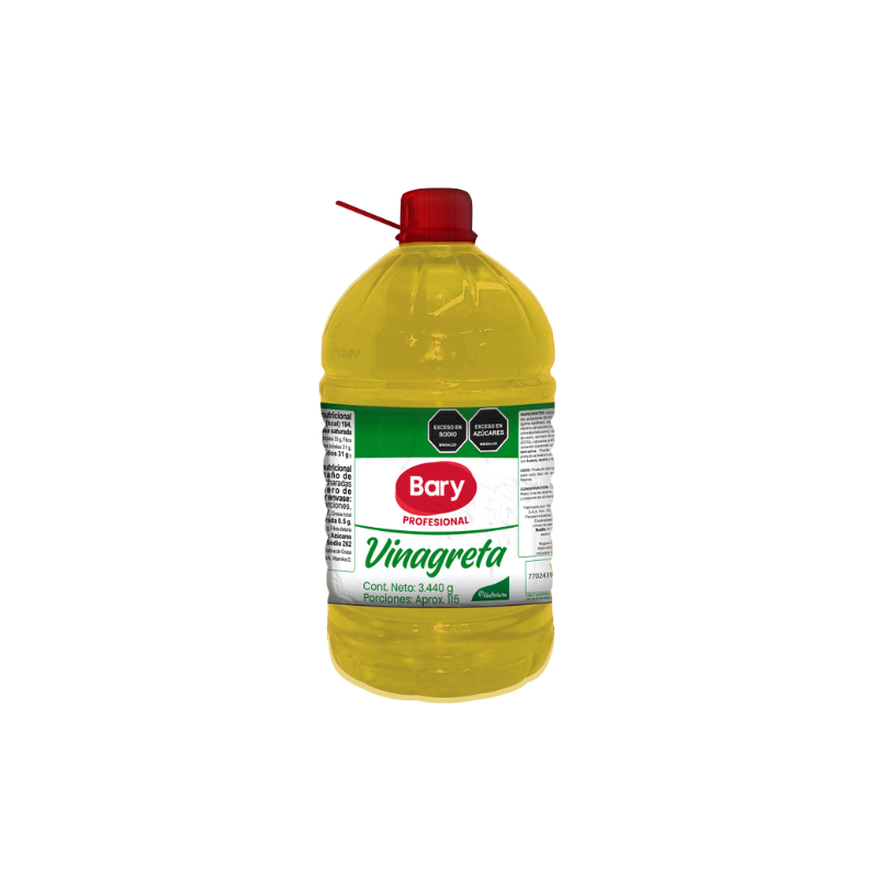 Vinagreta Bary Garrafa 3440ml - Frescura Y Sabor