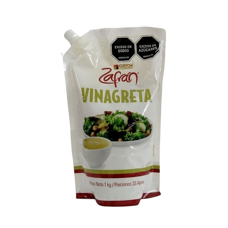 Vinagreta Zafran 1kg 33 Porciones