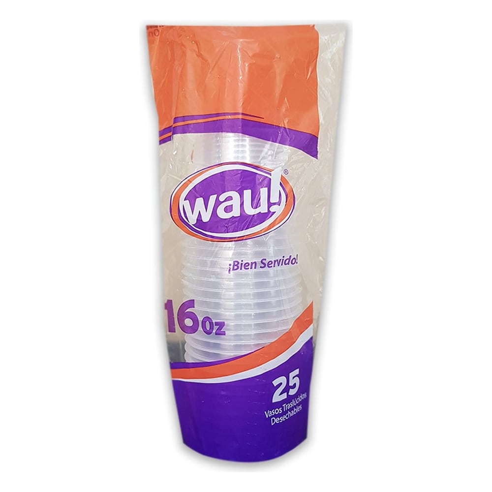 Wau Vasos 16oz X25und