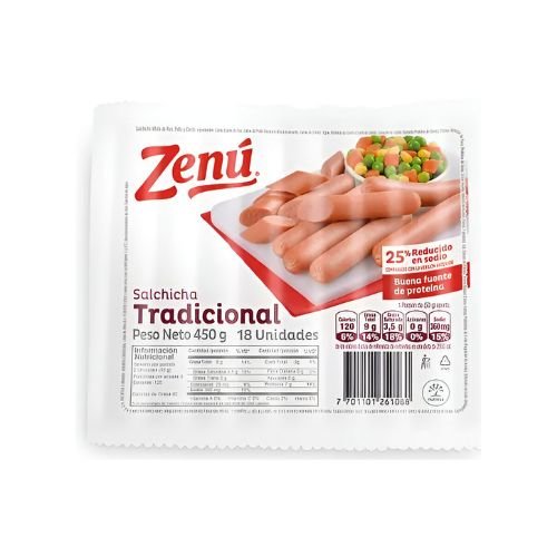 Zenú Salchicha Americana x 18 uds